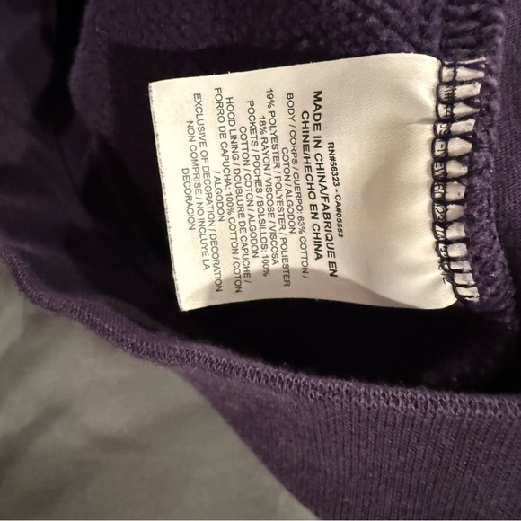 Nike Rally Funnel Neck Hoodie Pullover Sweater Purple Size Small. - Picture 5 of 6